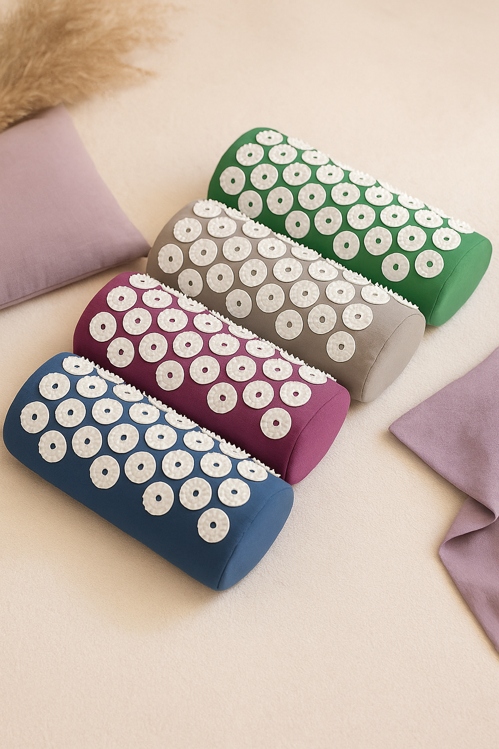 Tapis d’Acupression Relaxant + Coussin – Soulage le Stress, la Fatigue & les Douleurs