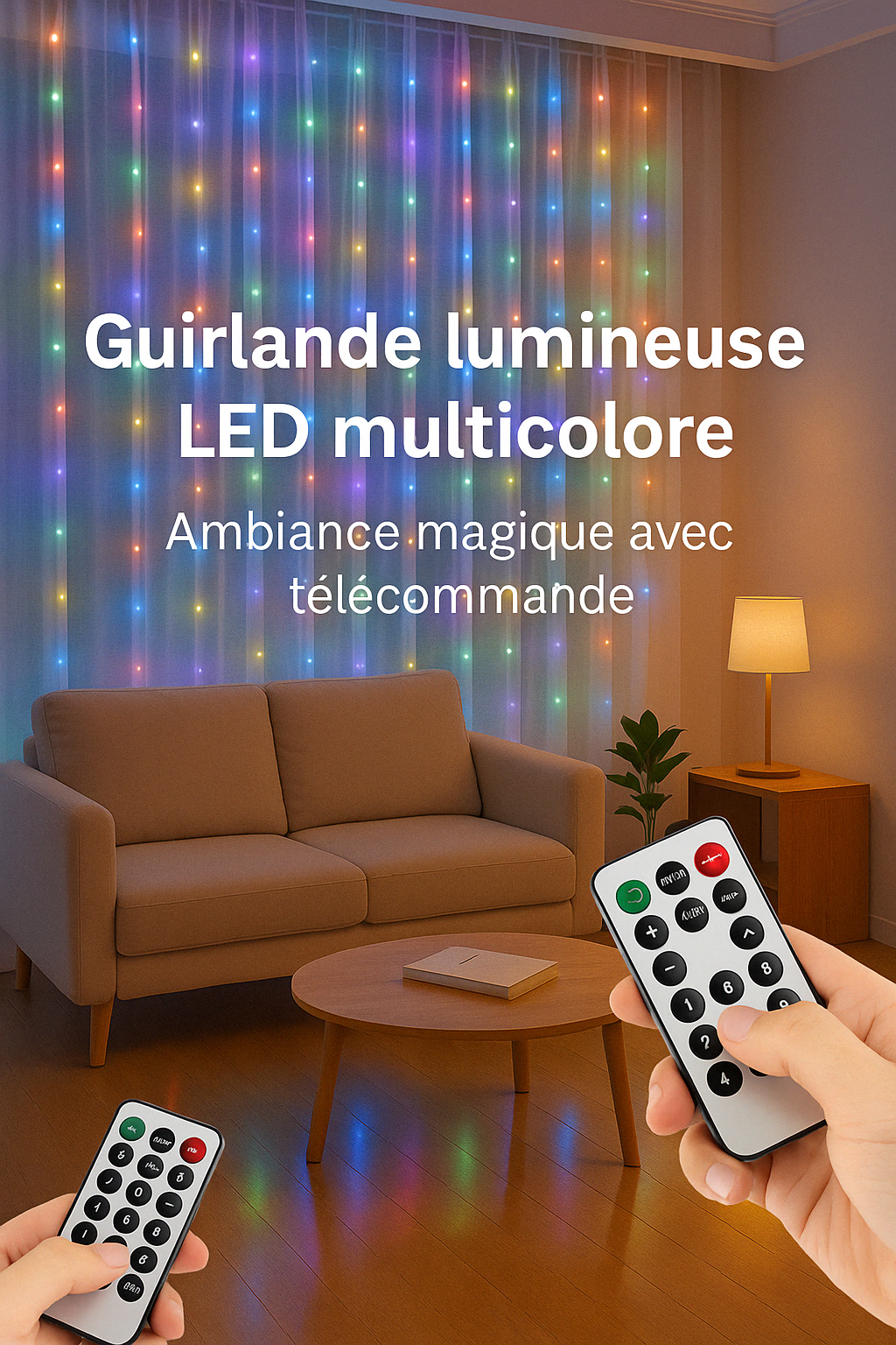 Guirlande LED pour Fenêtre – Ambiance Magique et Lumineuse