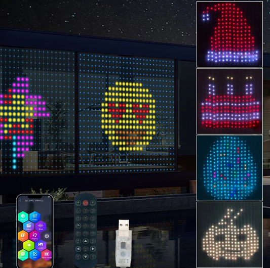 Connected RGB LED Curtain – Magical Ambiance, Intelligent Control 