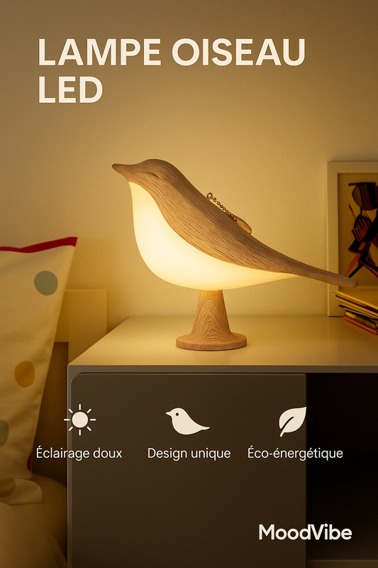 Touch Bird Lamp – Poetry, Light and Freedom 