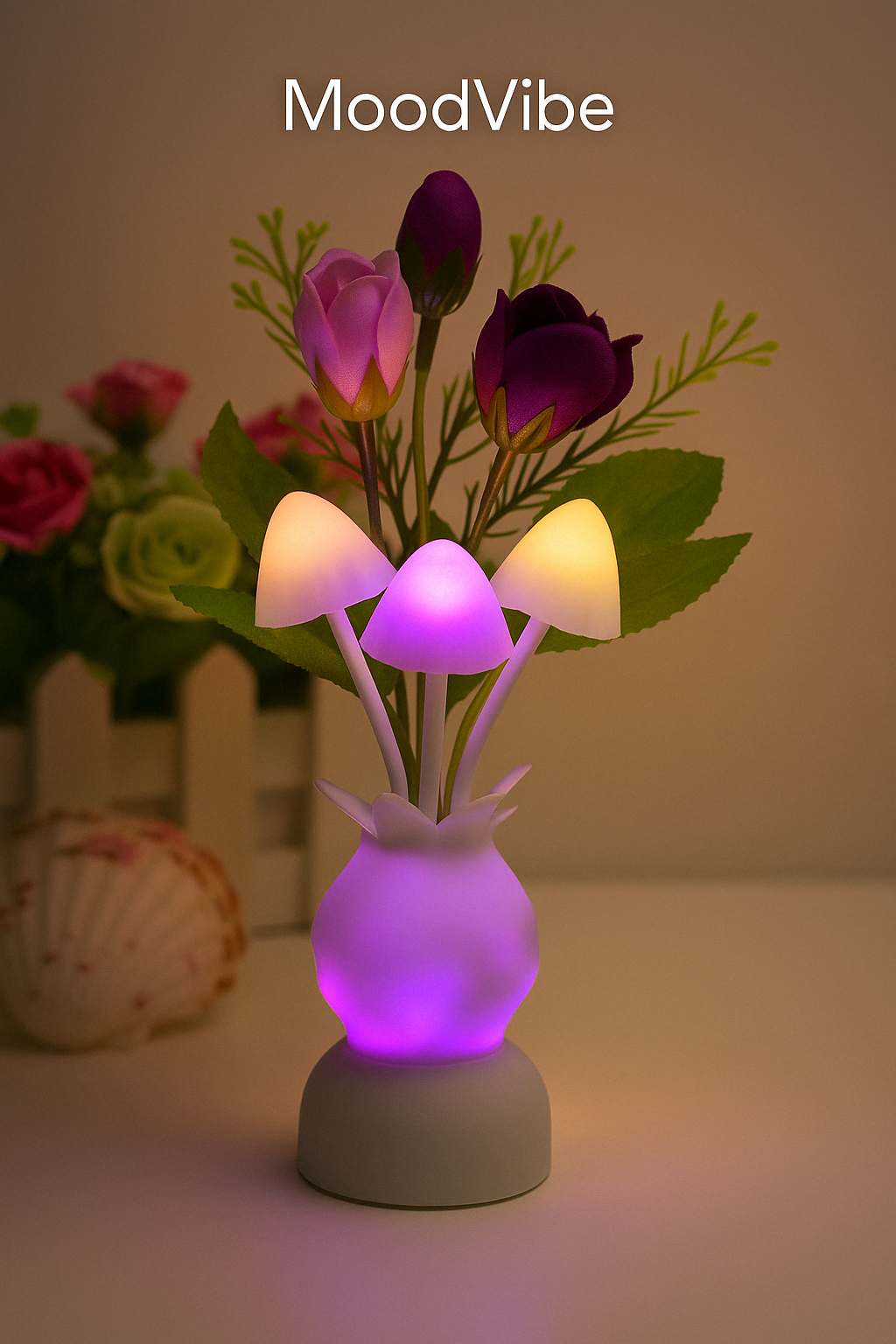 Lampe Fleur Sensorielle – Élégance Naturelle et Lumière Tactile