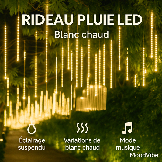 Guirlande Météore LED – Pluie de Lumière pour Ambiance Féérique