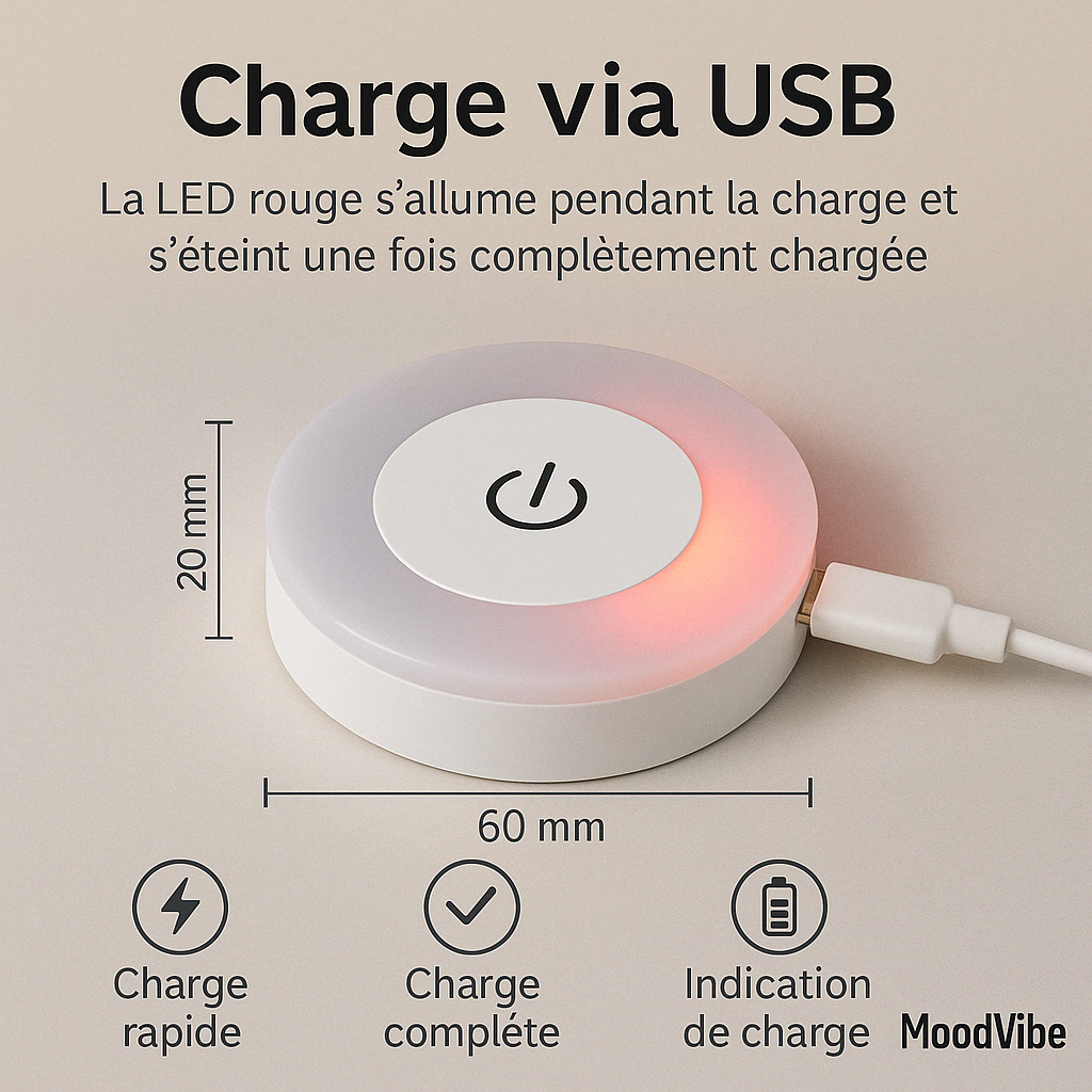 Mini Veilleuse LED USB – Lumière Douce, Design Nomade